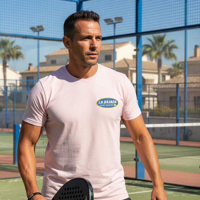 La Bajada Padel T-Shirt Pink - Mens