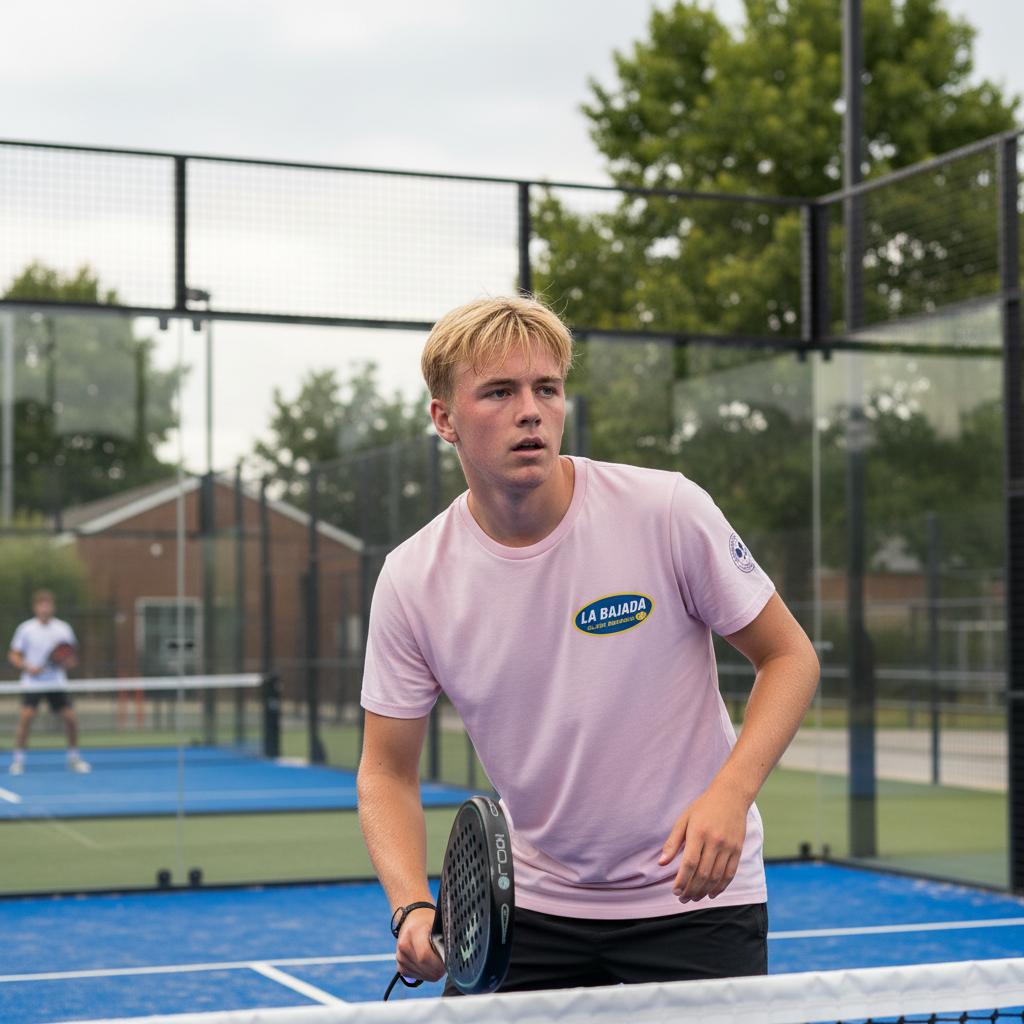 La Bajada Padel T-Shirt Pink - Mens