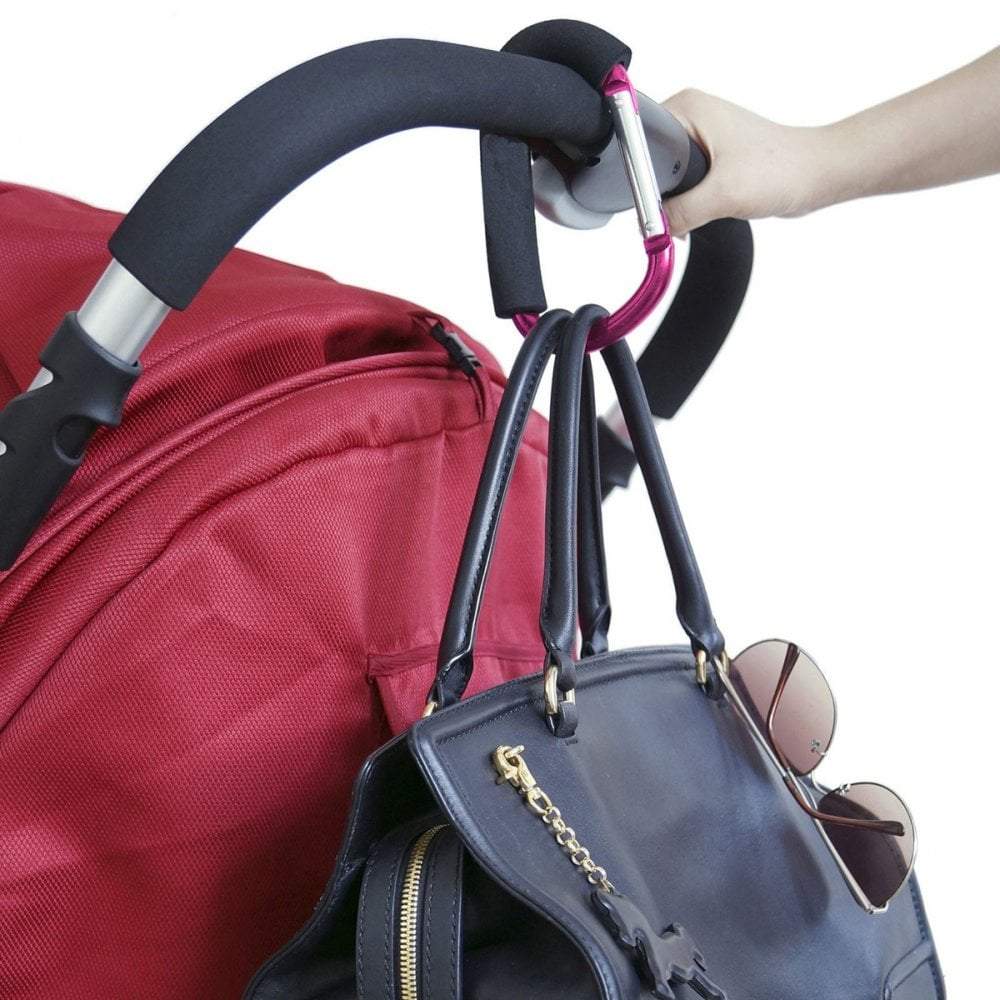 For Your Little One Large Buggy Clip – Heavy Duty Stroller Hook, Pink