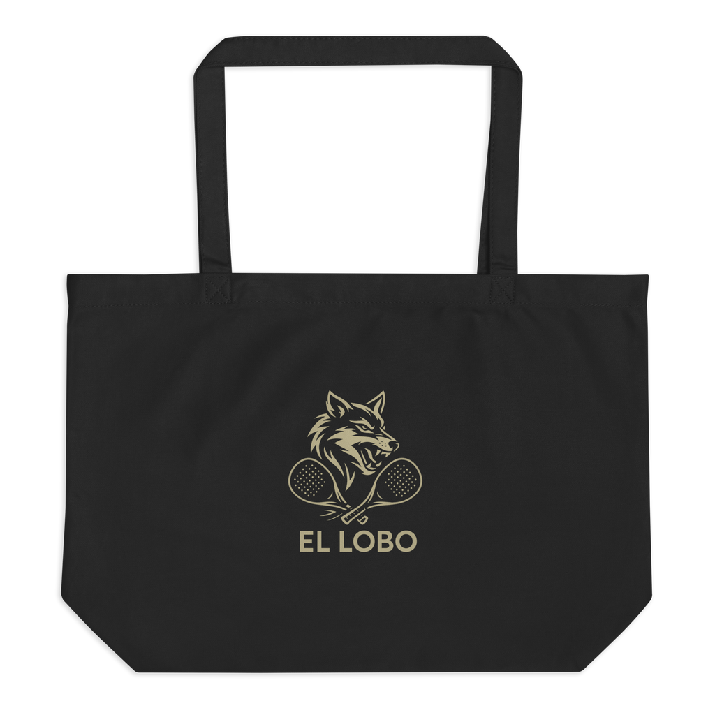 Large organic El Lobo tote bag