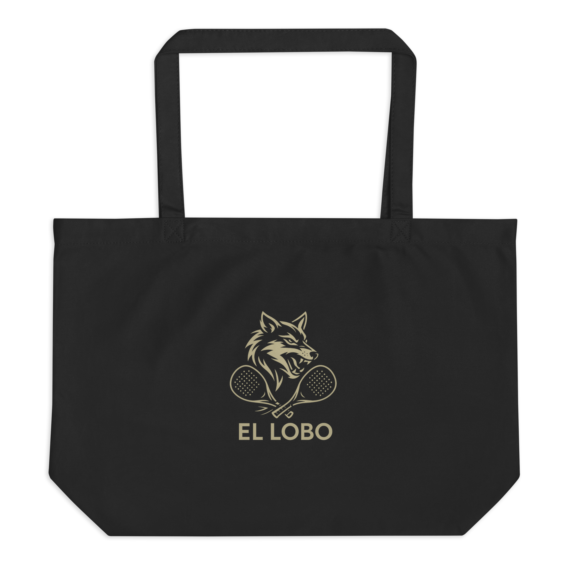 Large organic El Lobo tote bag