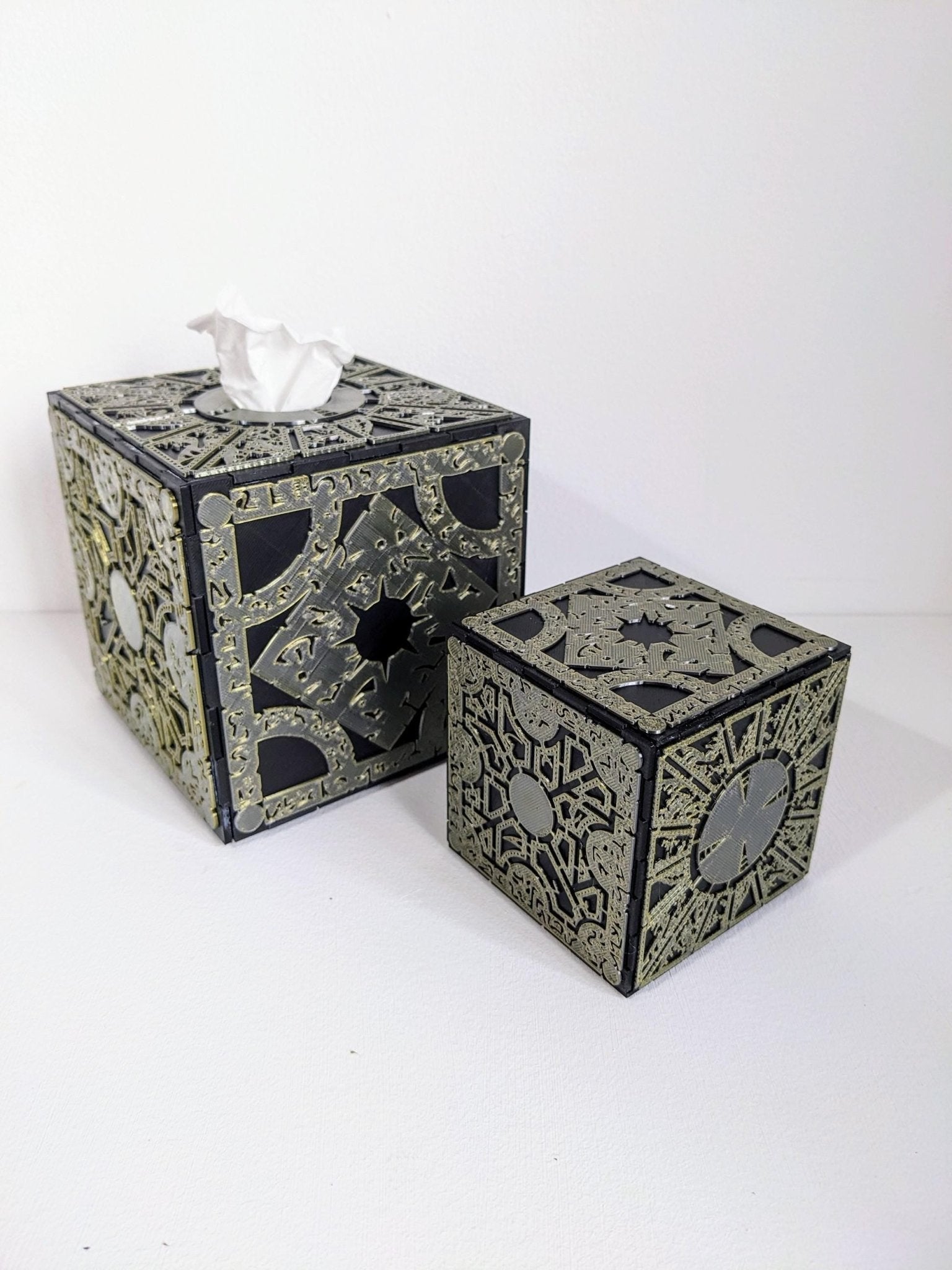 Hellraiser Lament Configuration Tissue Box & Storage Cube by Chaddyverse