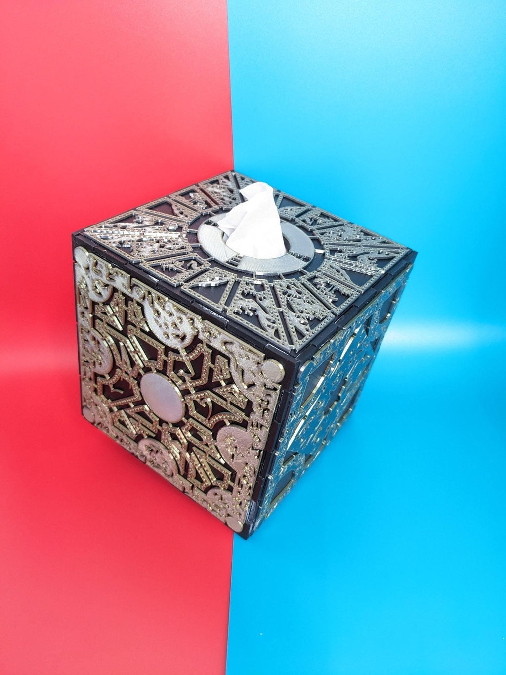 Hellraiser Lament Configuration Tissue Box & Storage Cube by Chaddyverse