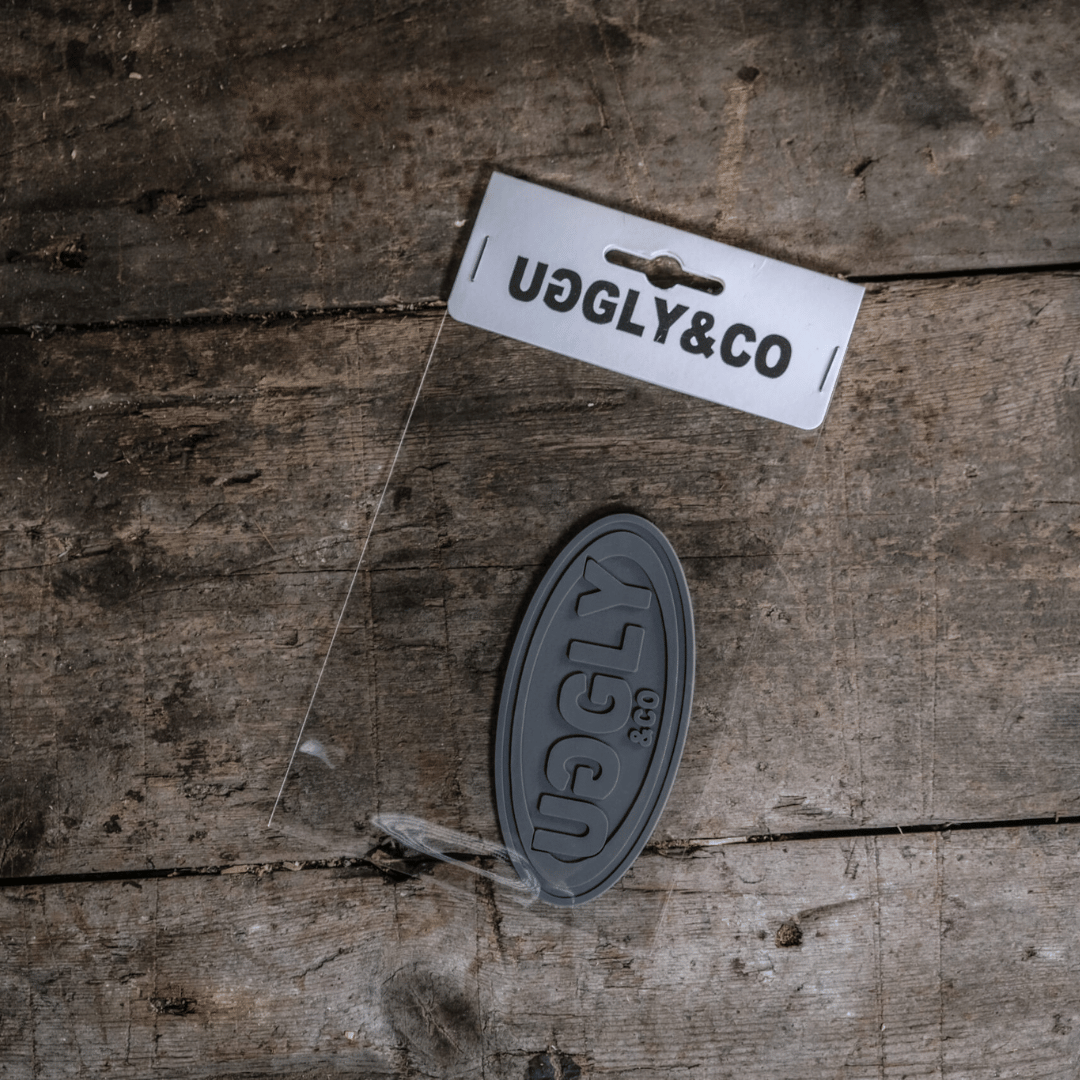 Uggly and Co Vintage Grey Sew-On Patch for Biker Leather Jackets