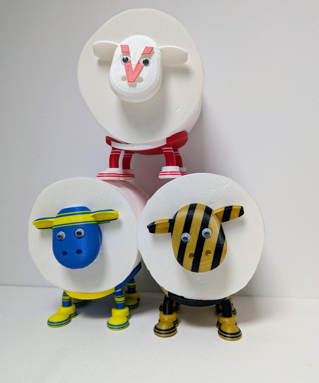 Leeds Rhinos Rugby SuperSheep Toilet Roll Holder – Blue & Amber Gift