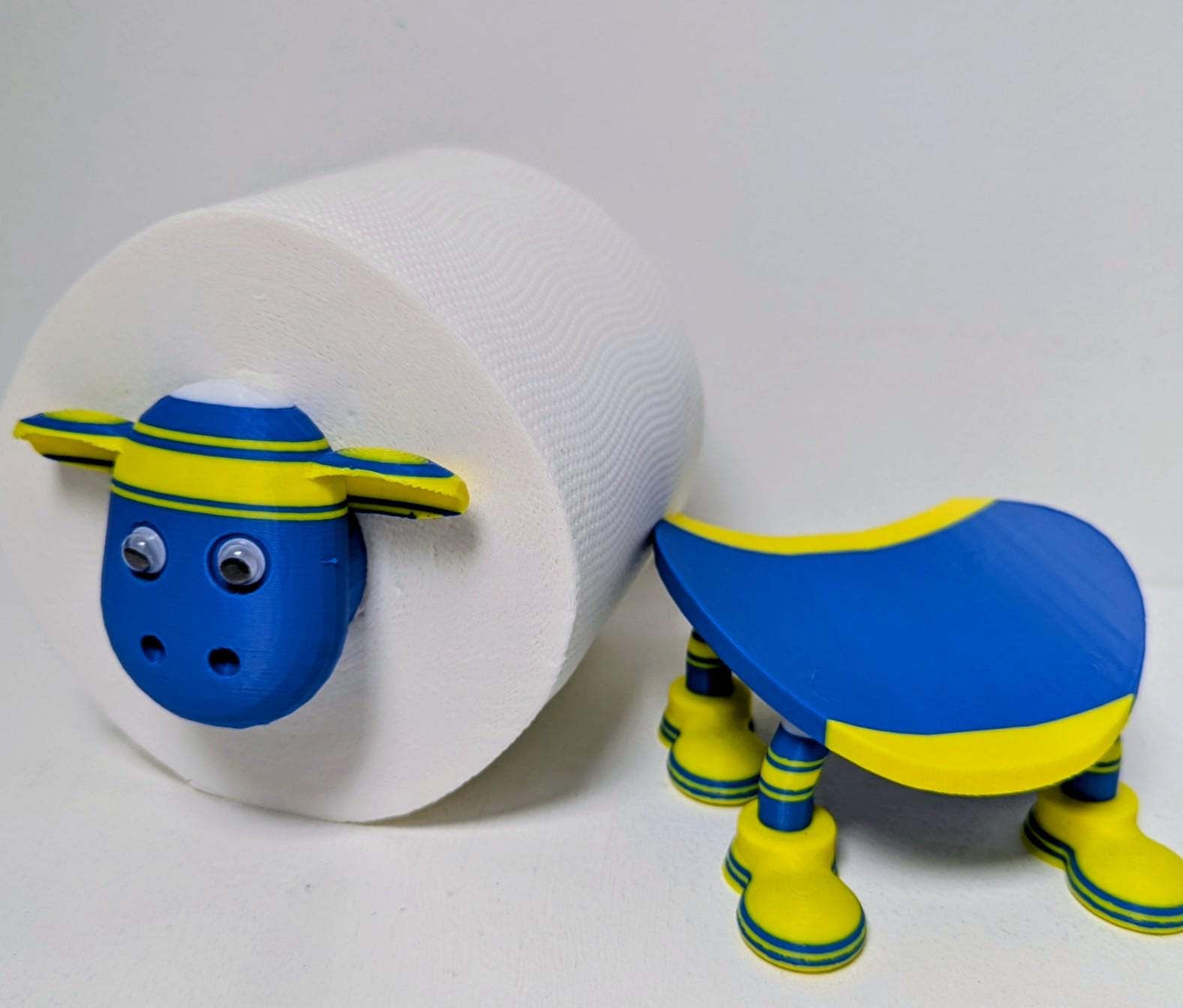 Leeds Rhinos Rugby SuperSheep Toilet Roll Holder – Blue & Amber Gift