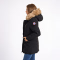 Lili Hooded Parka Jacket - Black/Natural
