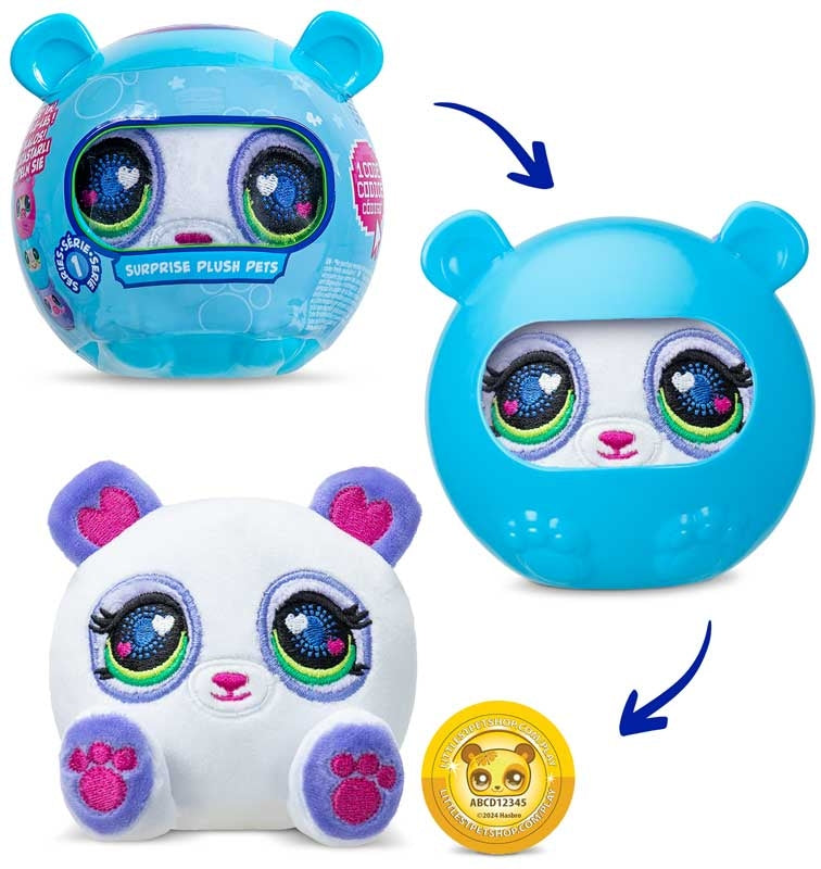 Littlest Pet Shop Surprise Plush Pets – 4 Inch Mini Collectible Toy