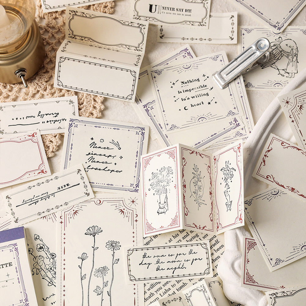 LuLuFun Studio Vintage Style Notepad – 50 Sheets Retro Journaling Paper