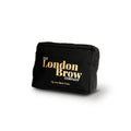 London Brow Black Canvas Makeup Bag | Professional Cosmetic Organizer