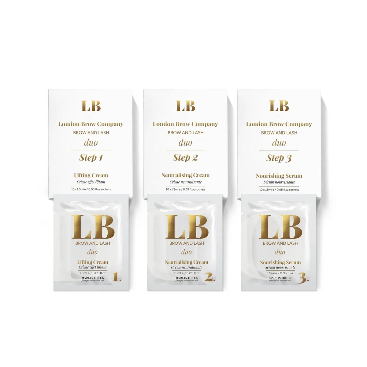 The London Brow DUO Waterproof Lash Lift & Brow Lamination System