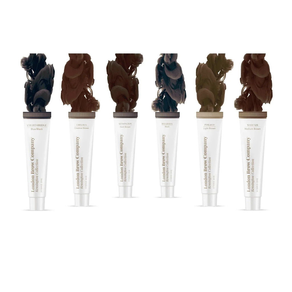 London Brow Hybrid Dye Full Collection – 6 Shades Professional Tint Set