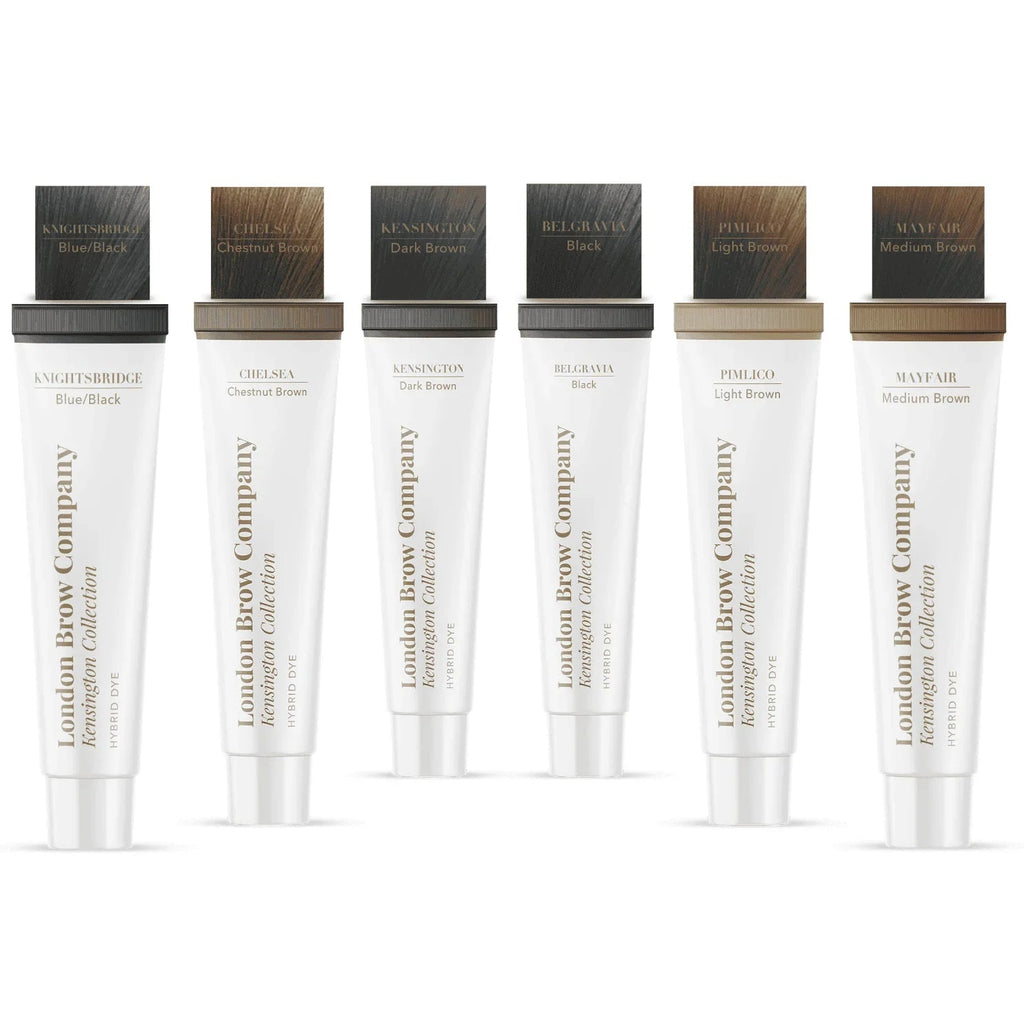 London Brow Hybrid Dye Full Collection – 6 Shades Professional Tint Set