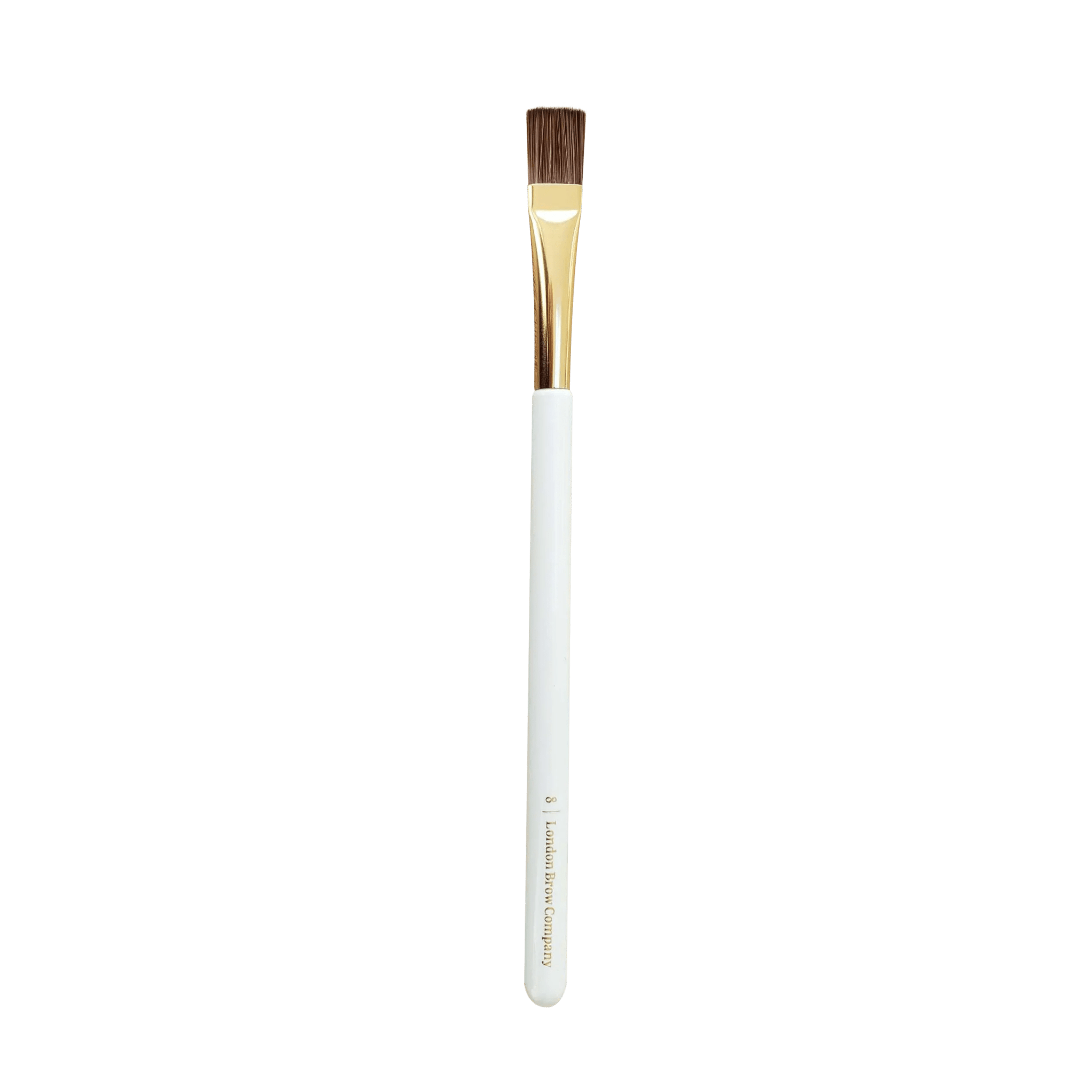 London Brow Company #8 Flat Sculpting Brush – Synthetic Brow Brush