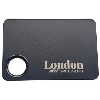 London Brow Speed-Lift Mixing Palette | Black Stainless Steel Tool