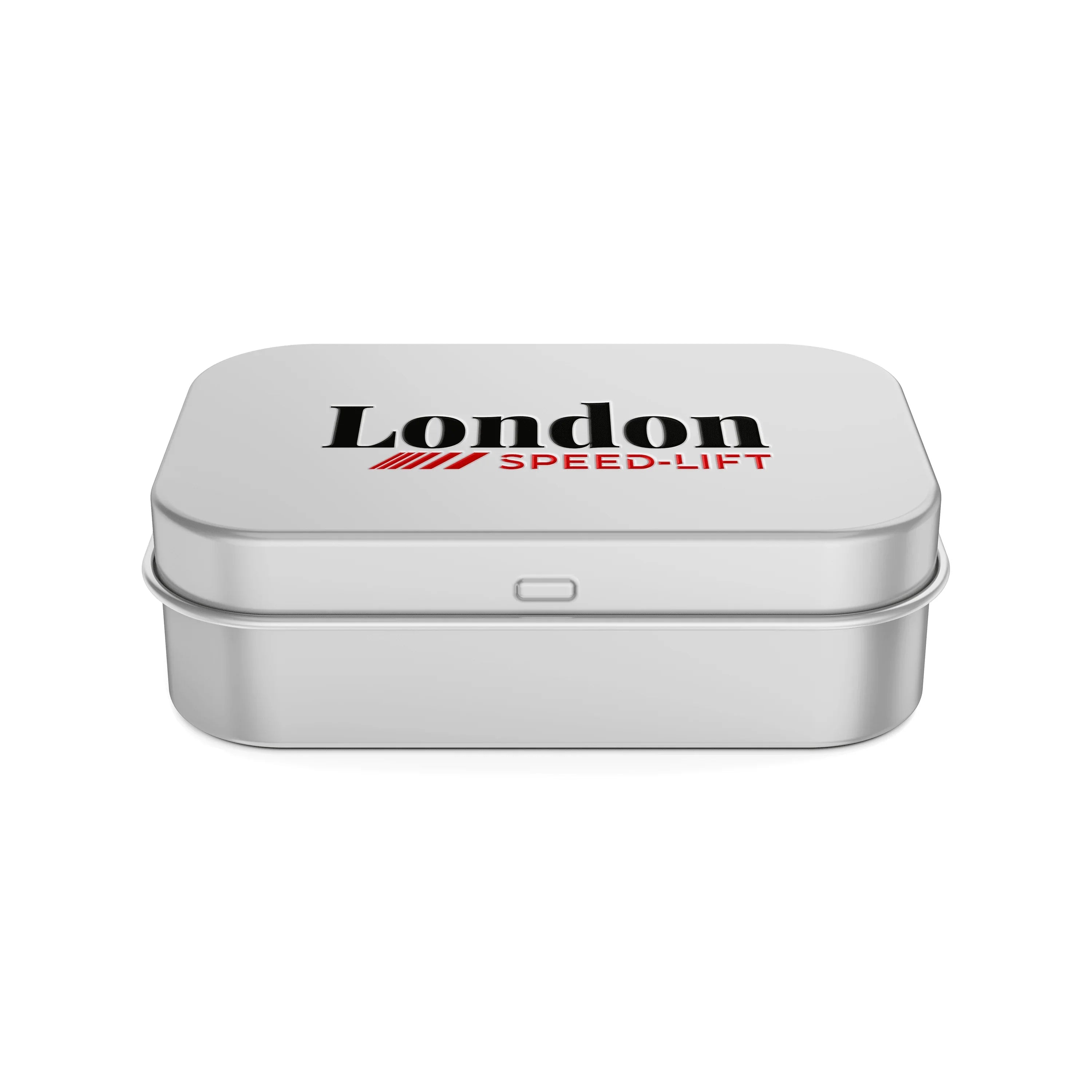 London Brow Lash Shield Racing Storage Tin | Durable Metal Organizer