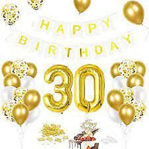 Massive Discounts Gold Birthday Balloon Set – Latex & Foil Party Decor