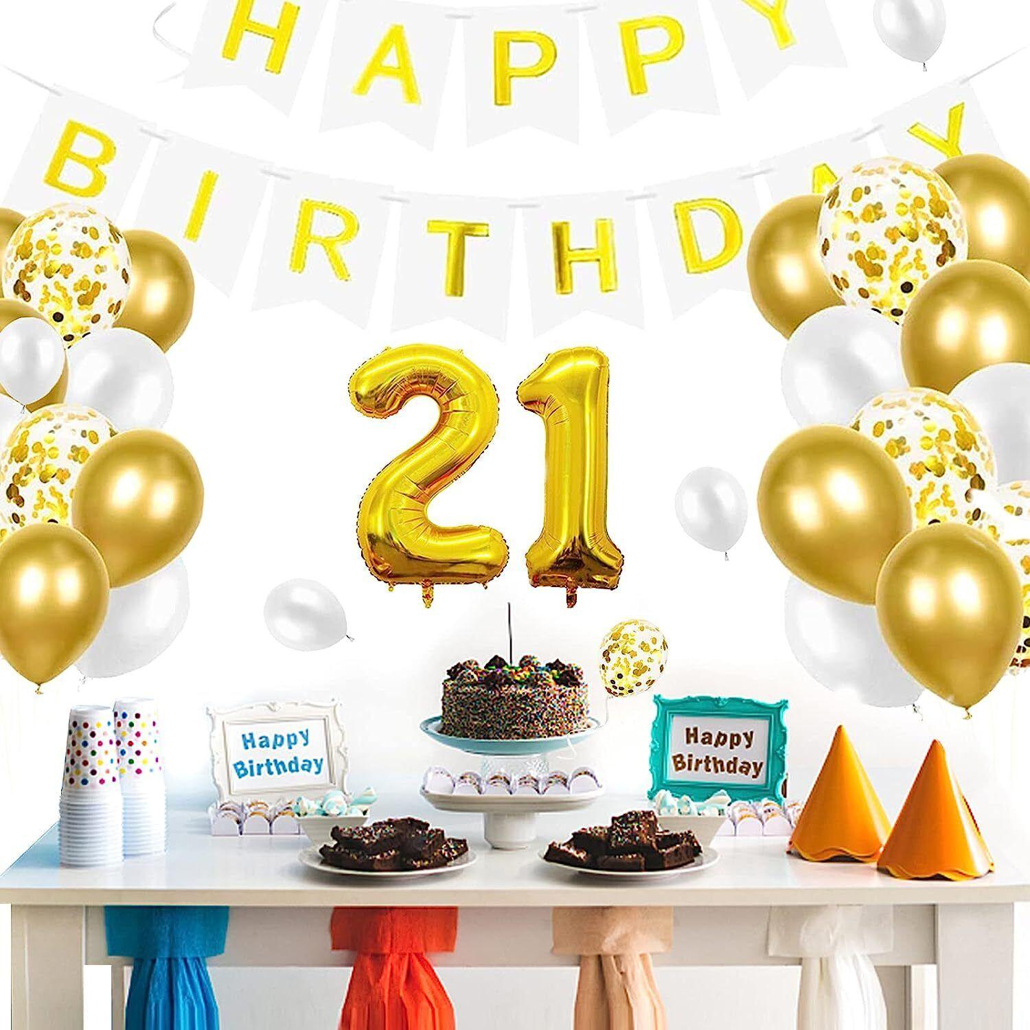 Massive Discounts Gold Birthday Balloon Set – Latex & Foil Party Decor