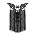 Alchemy Gothic Bat Wall Hanging – Macrame Triple Moon Decor