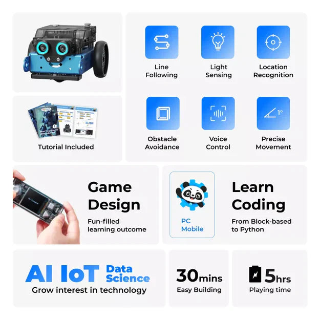 Makeblock mBot2: STEM Education Coding Robot Kit for AI Learning + FREE Online course