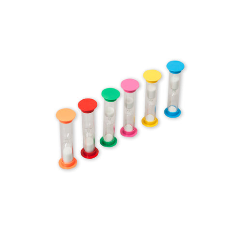 Set of 6 Sandtimers: 30 secs - 5 mins