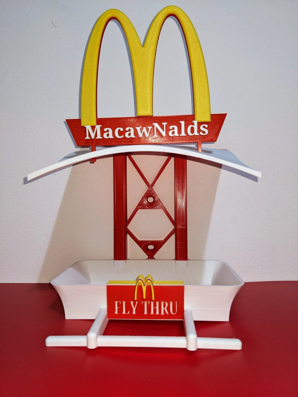 Chaddyverse MacawNalds Bird Feeding Station – Quirky Garden Decor