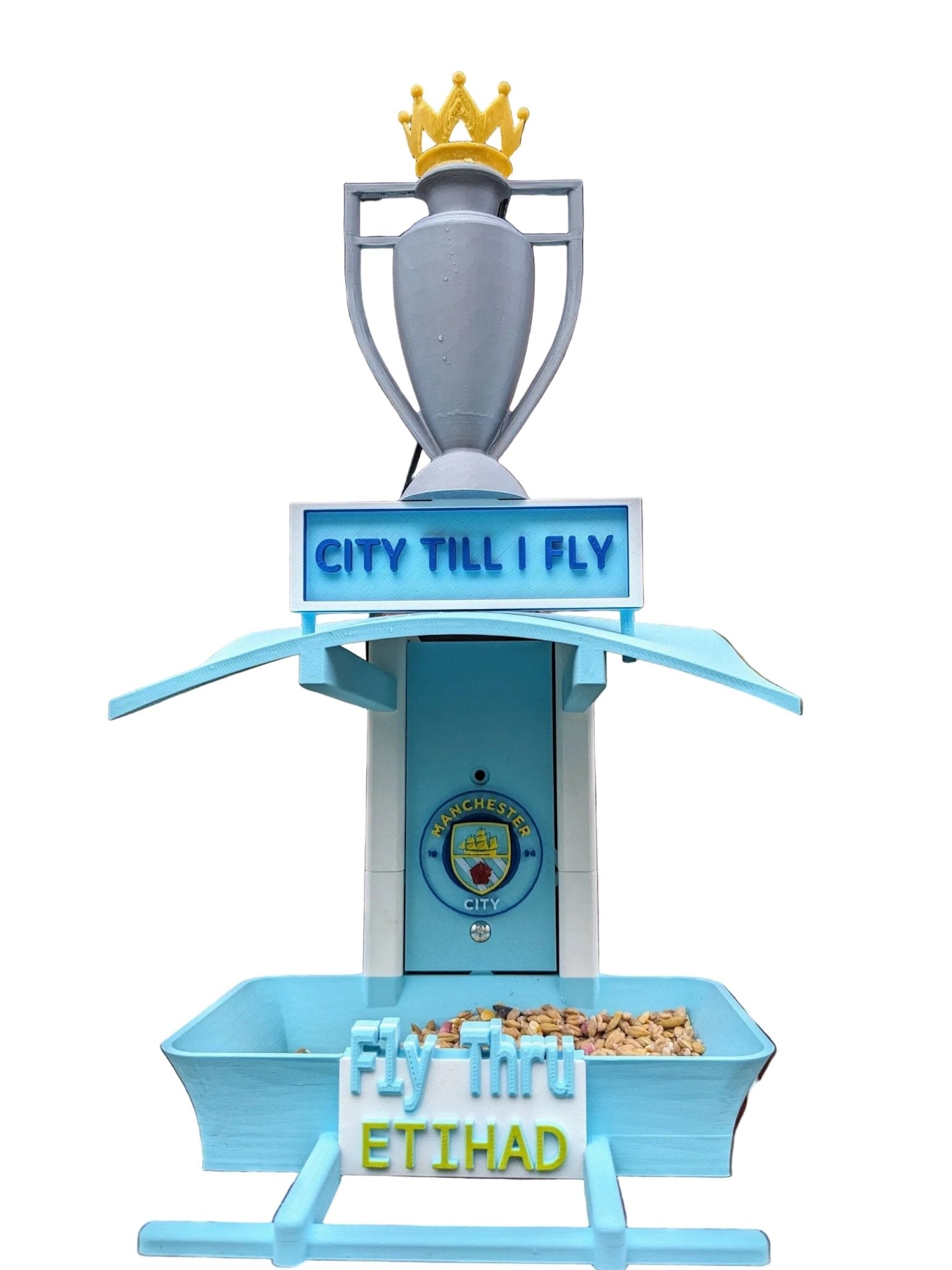 Manchester City Bird Feeder - Etihad Fly Thru Garden Seed Station