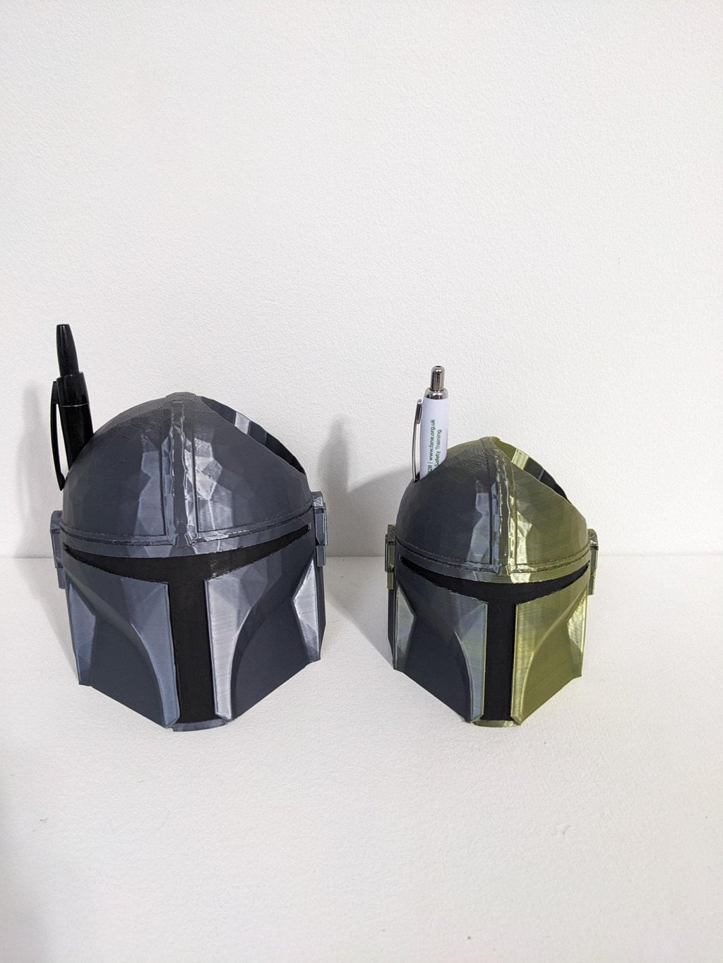 Chaddyverse Mandalorian Helmet Pen Holder | Star Wars Desk Organizer