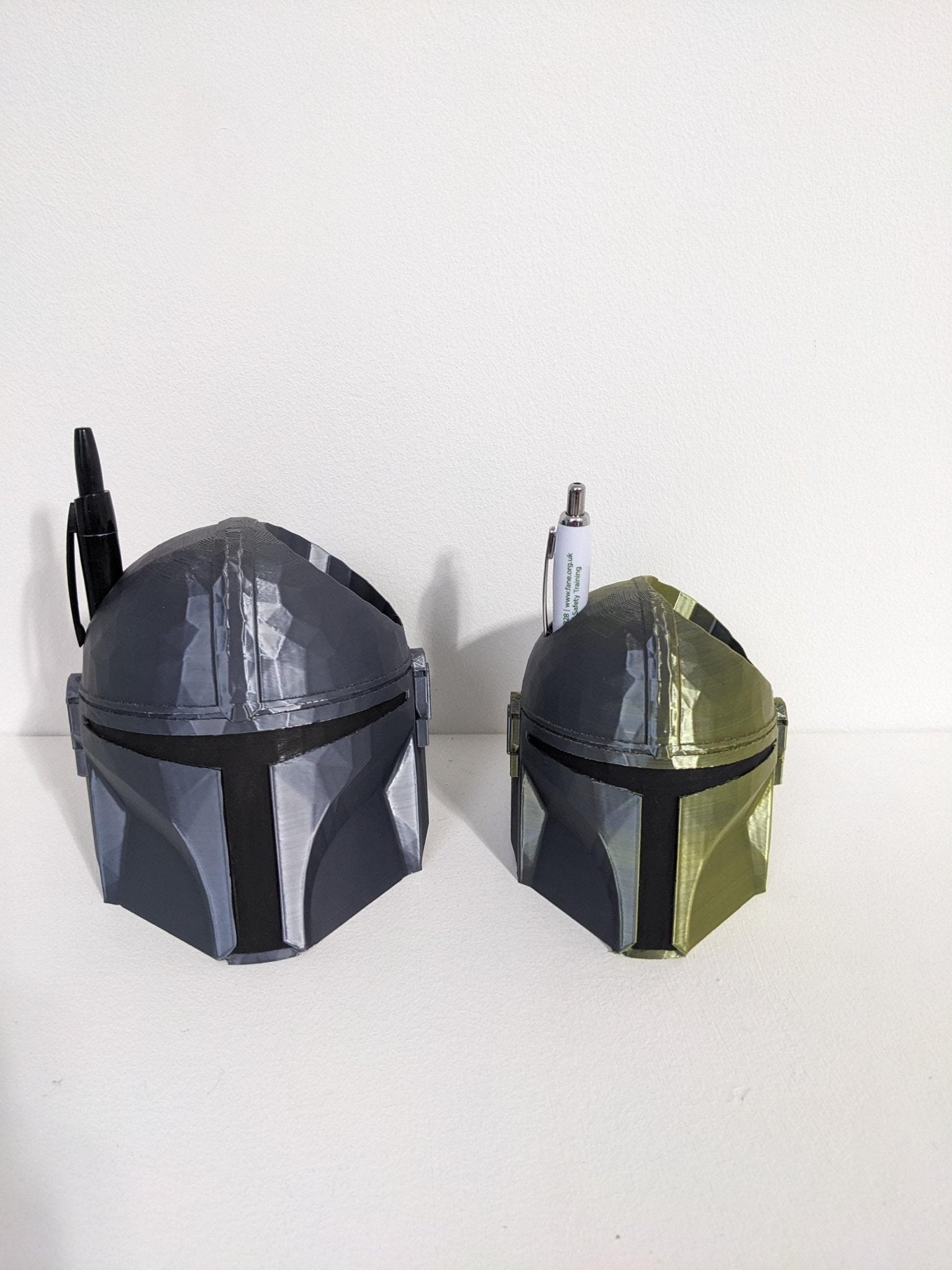Chaddyverse Mandalorian Helmet Pen Holder | Star Wars Desk Organizer