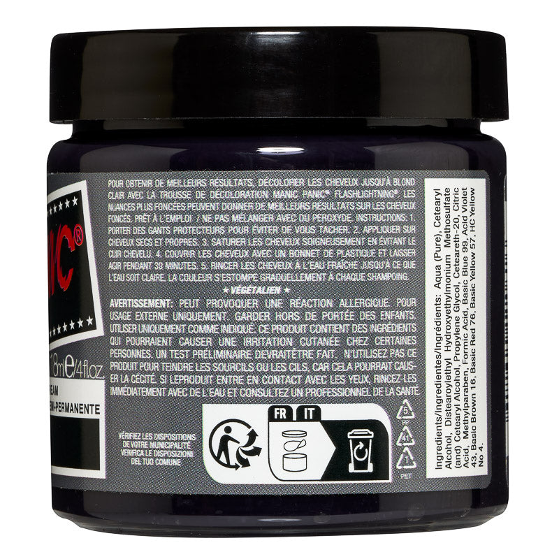 Manic Panic Alien Grey Classic Cream Hair Colour – Vegan Slate Grey Dye