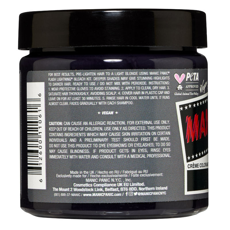 Manic Panic Alien Grey Classic Cream Hair Colour – Vegan Slate Grey Dye