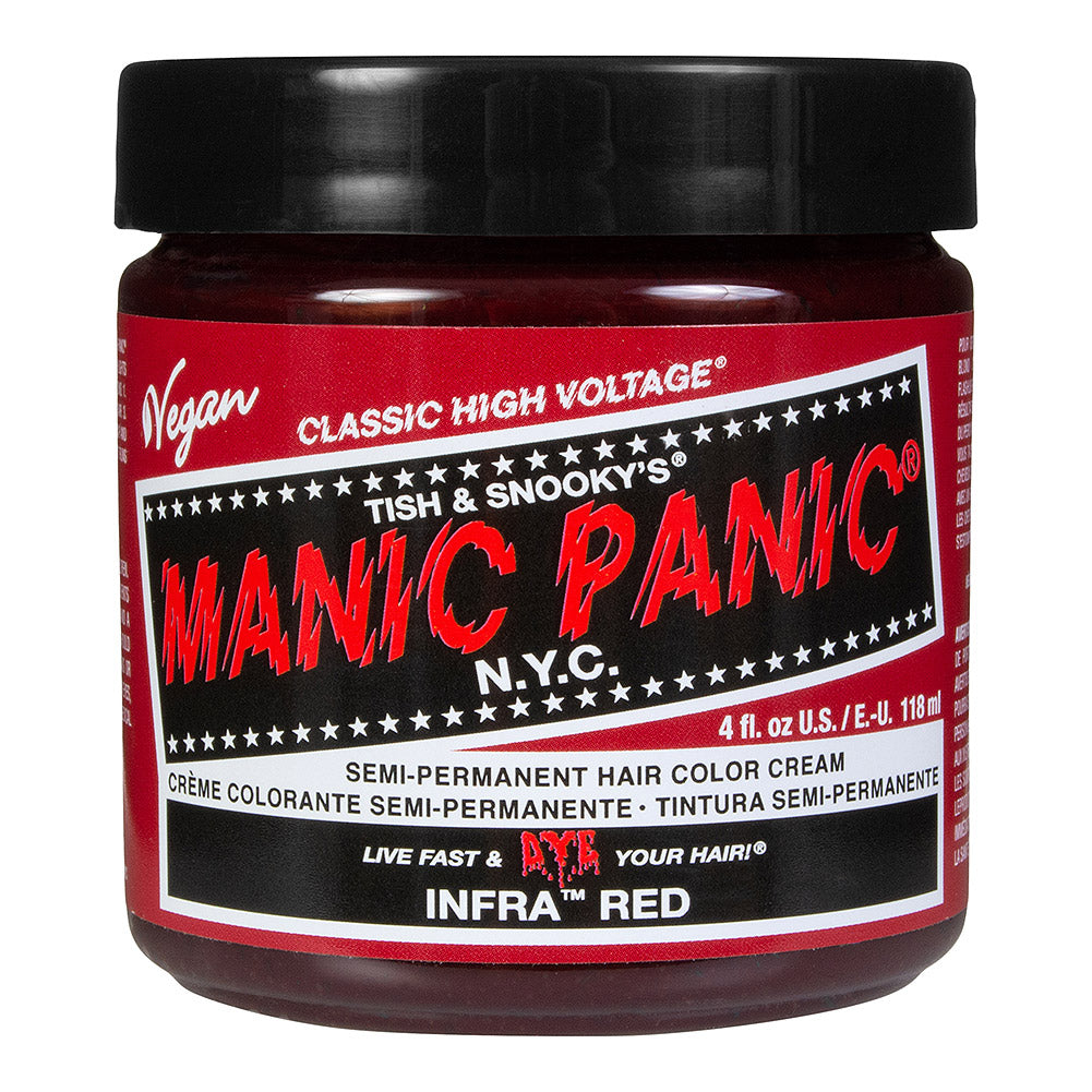 Manic Panic Infra Red Semi-Permanent Hair Dye – Vegan Red Cream 118ml