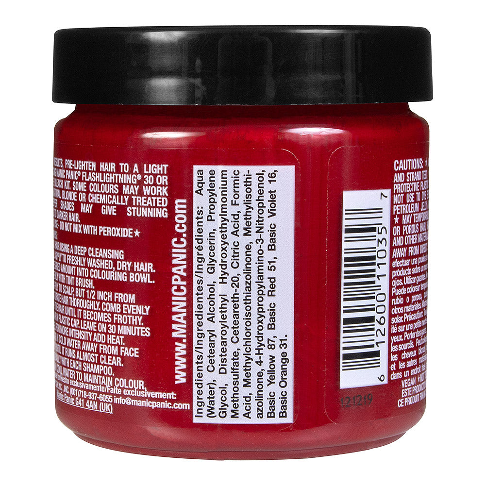 Manic Panic Rock N Roll Red Semi-Permanent Hair Dye | Vegan 118ml
