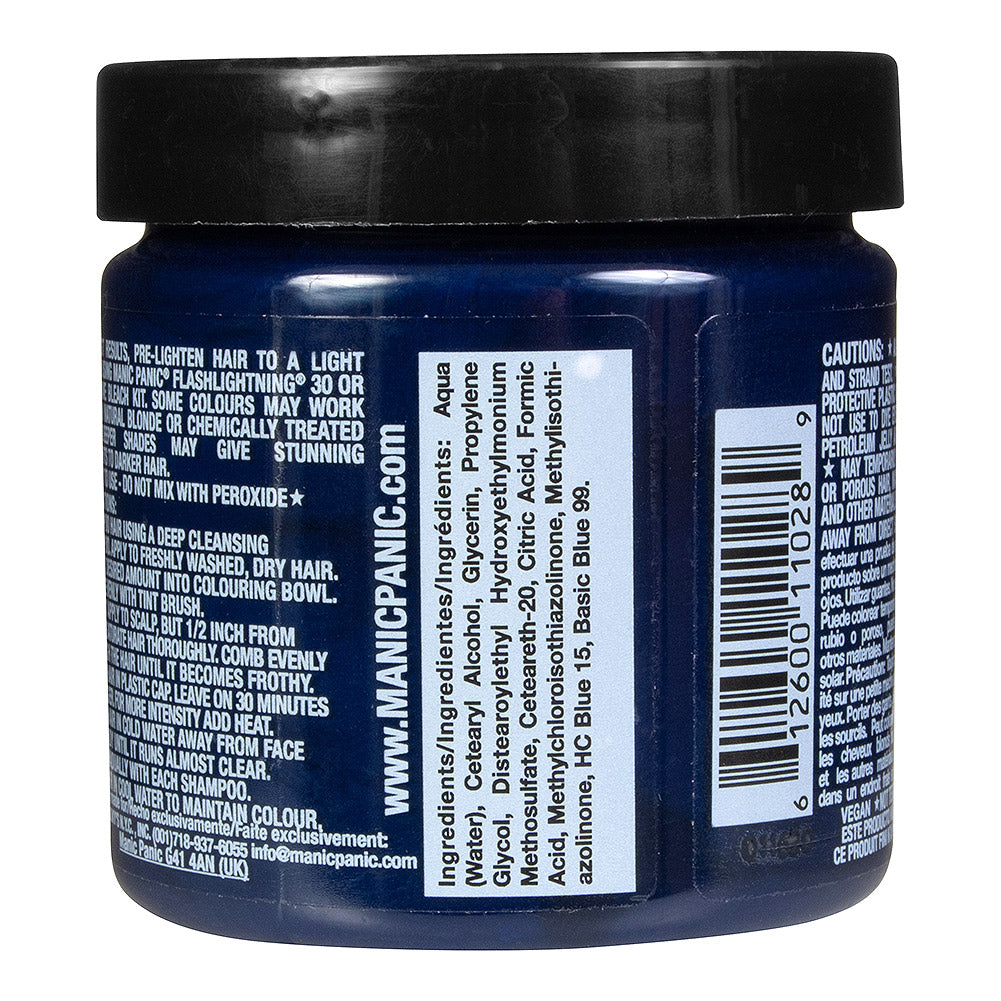 Manic Panic Shocking Blue Semi-Permanent Hair Dye | Vegan 118ml