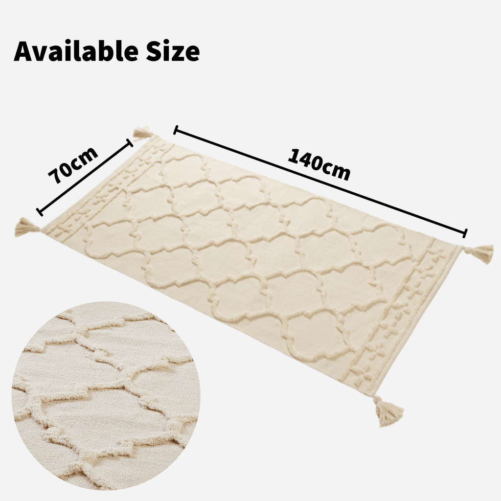 OLIVIA ROCCO Marrakesh Cotton Rug – Washable Eco Friendly Carpet