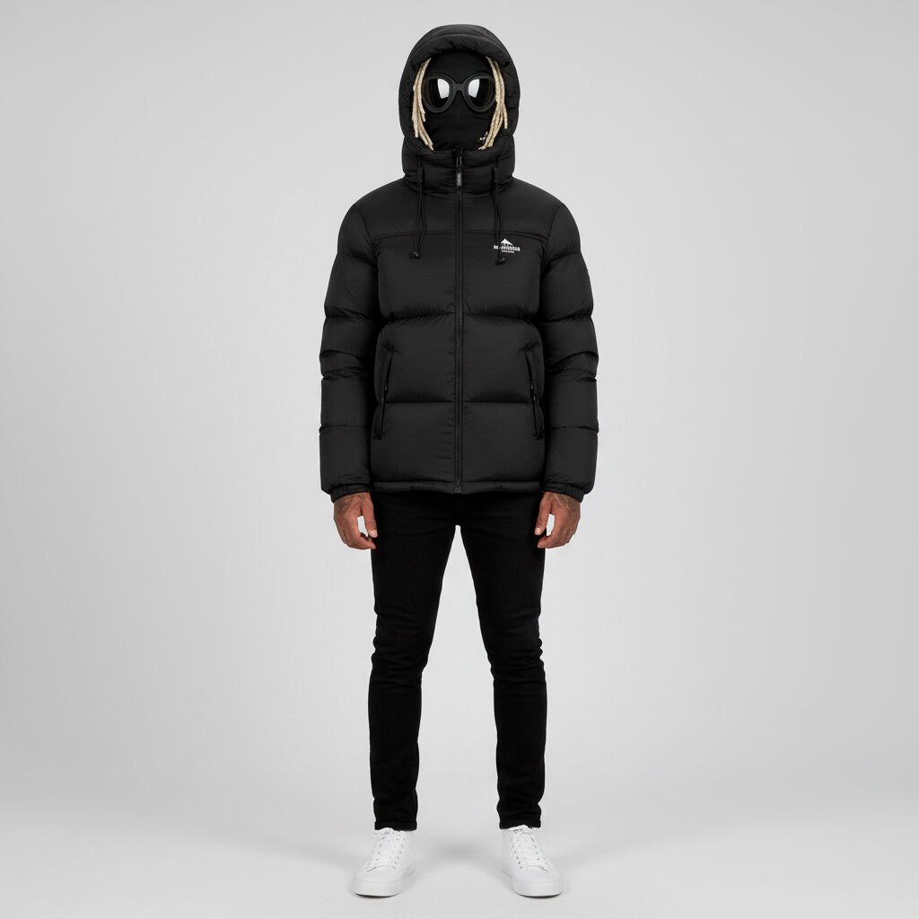 Middle Block Hooded Down Jacket