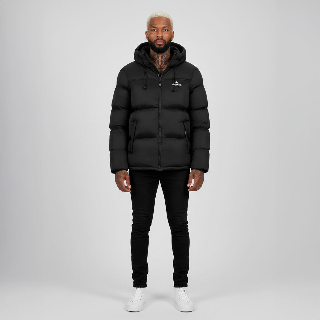Middle Block Hooded Down Jacket