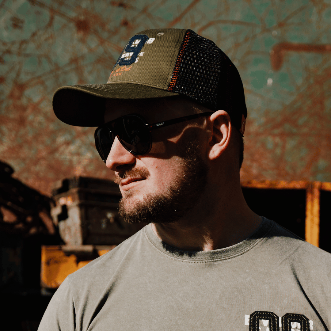 Uggly and Co Green Parts & Spares '09' Vintage Mesh Trucker Hat