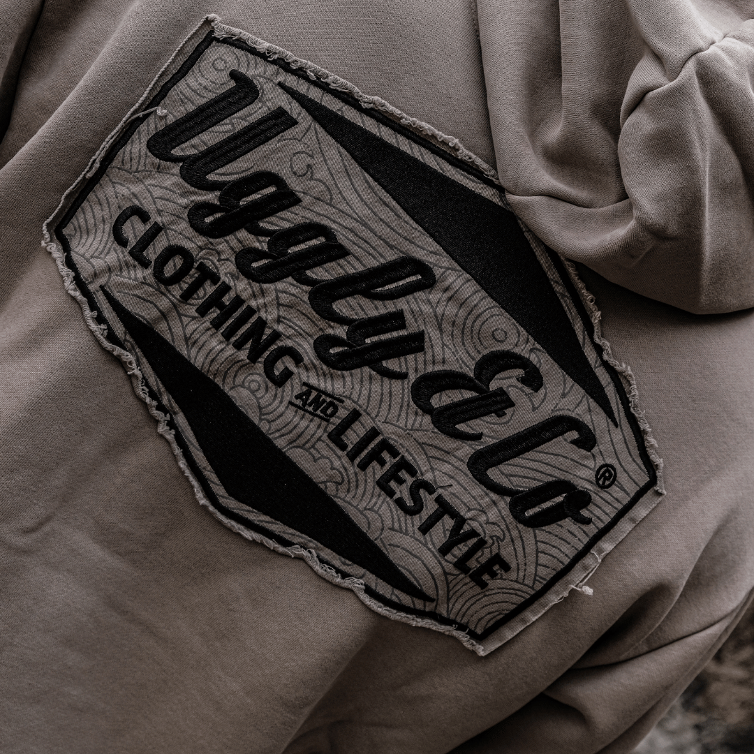 Uggly and Co Surf Diamond Hoodie – Heavyweight Fleece in Beige