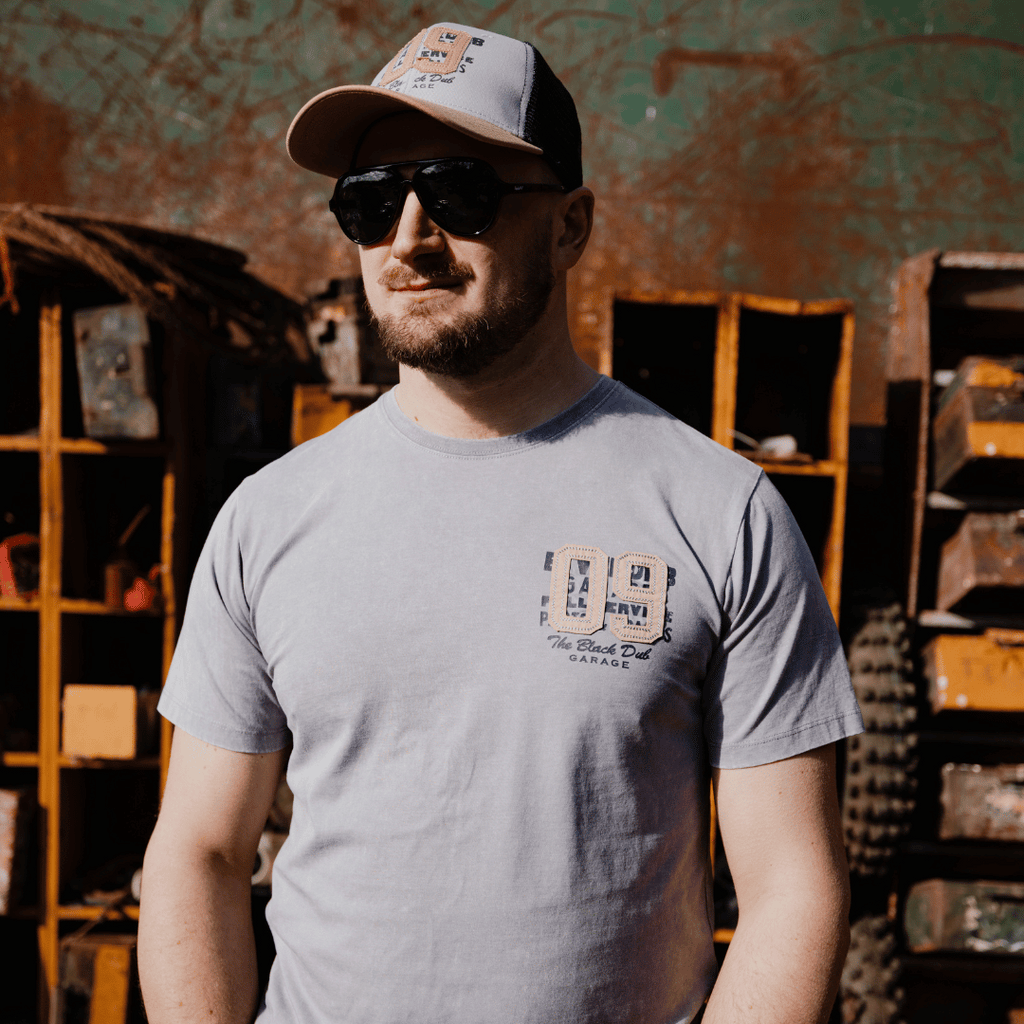 Uggly and Co Heavyweight Graphic Tee – Acid Wash Cotton '09' Shirt