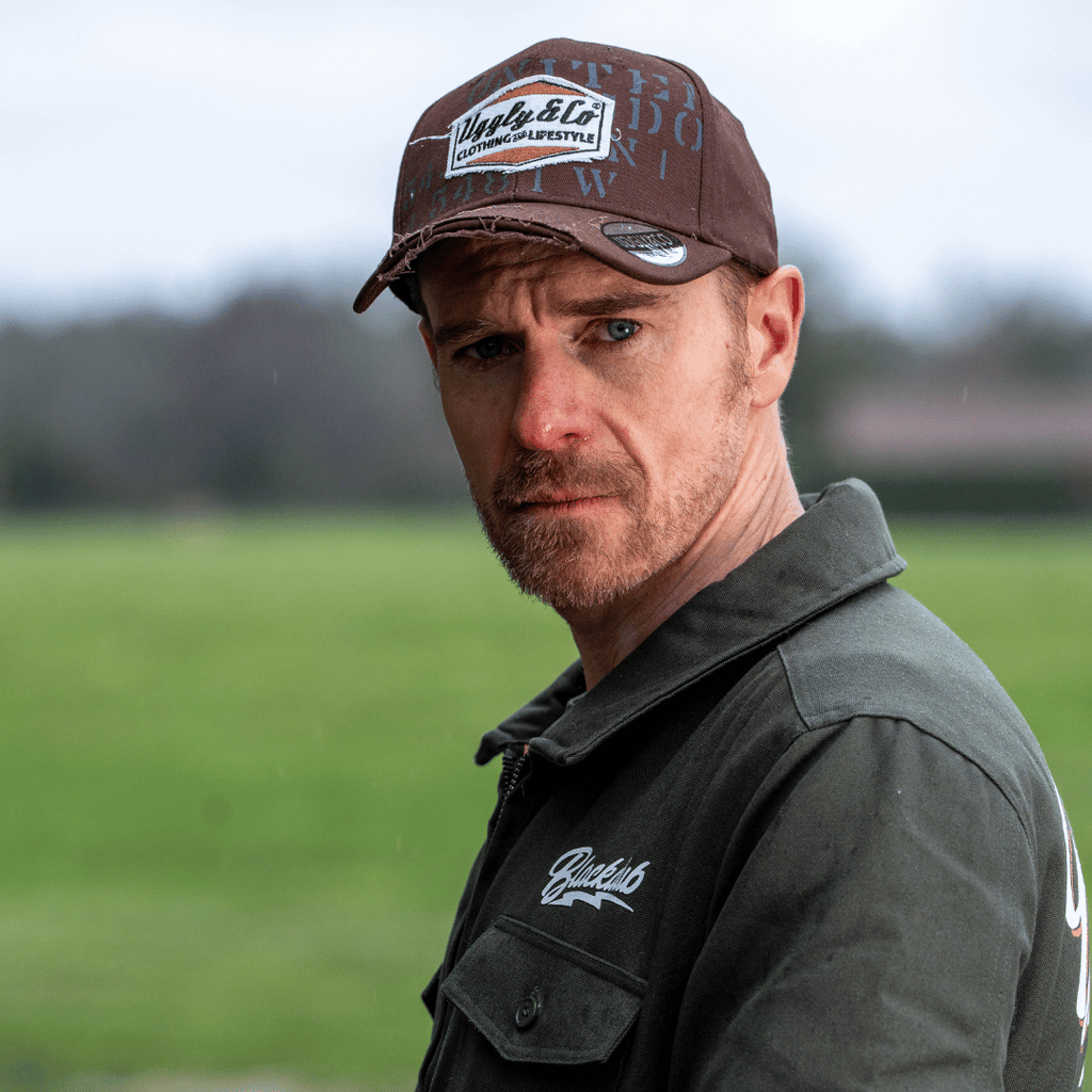 Uggly and Co Aviation Trucker Hat – Brown Cotton Canvas Vintage Cap