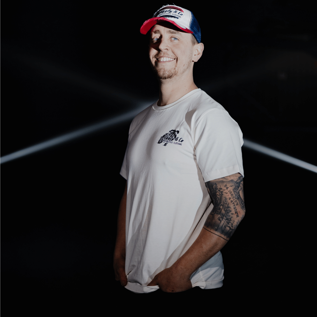 Uggly and Co Flattrack Tee – Vintage Graphic Heavyweight Cotton T-Shirt