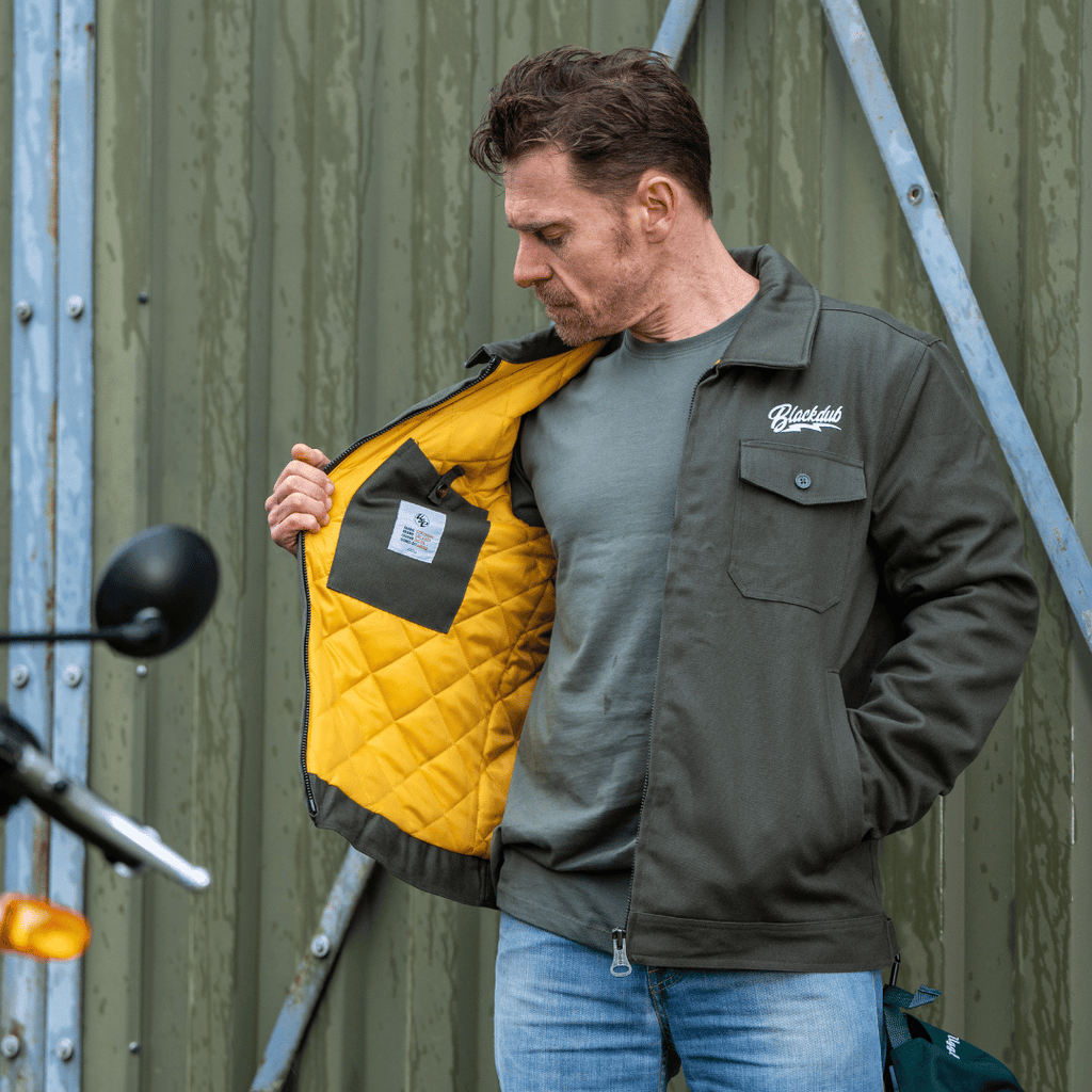 Uggly and Co Since 95' Mechanic Jacket – Green Cotton Canvas Workwear