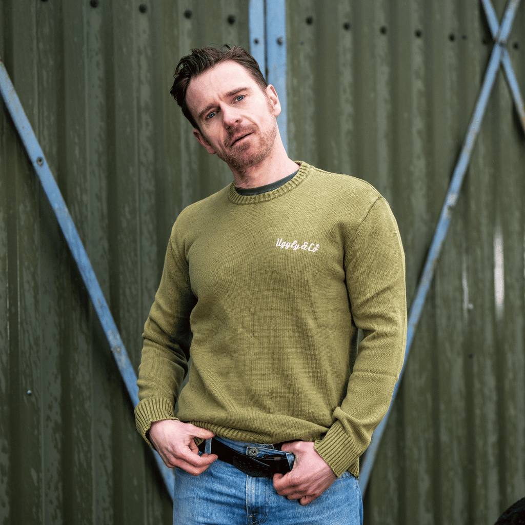 Uggly and Co Green Heavyweight Cotton Knit Jumper – Vintage Style