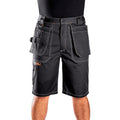 Black Hammer Mens Cargo Work Shorts | Heavy Duty Multi-Pocket Workwear
