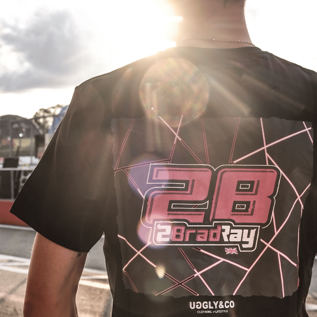 Uggly & Co Brad Ray No. 28 Heavyweight Cotton Racing Graphic Tee