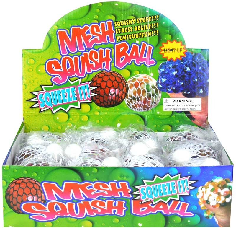 Snaps Mesh Ball With Beads – Squishy Sensory Fidget Toy for Kids