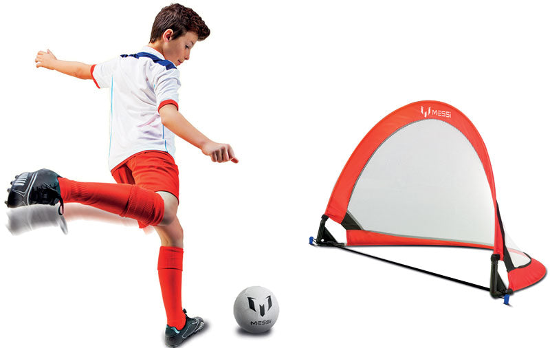 Messi Training System Small Pop-up Football Goal with Carry Case