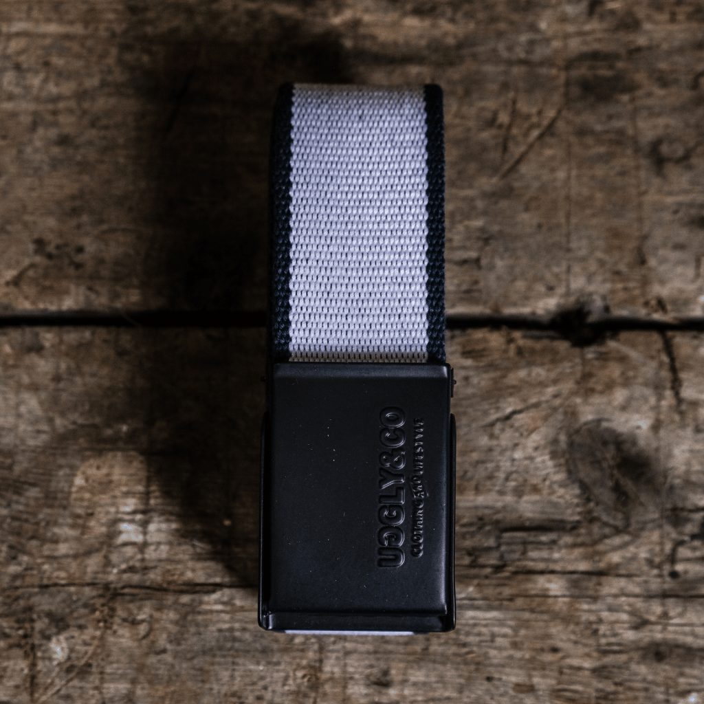 Uggly and Co Reversible Blue Canvas Utility Belt with Bottle Opener