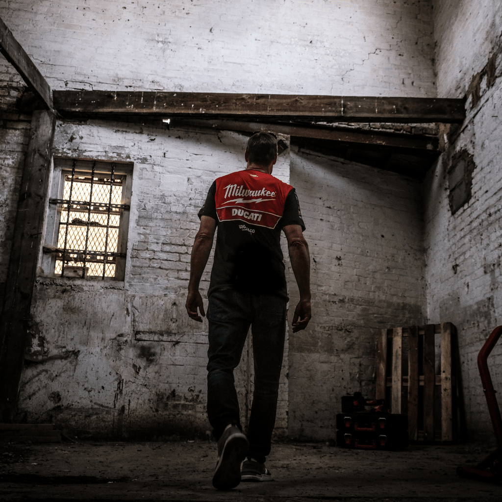 Milwaukee Tools x Ducati Team Wear Racing Tee - 100% Cotton Black